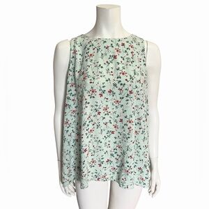 REITMANS Floral Sleeveless Top -Mint Green
